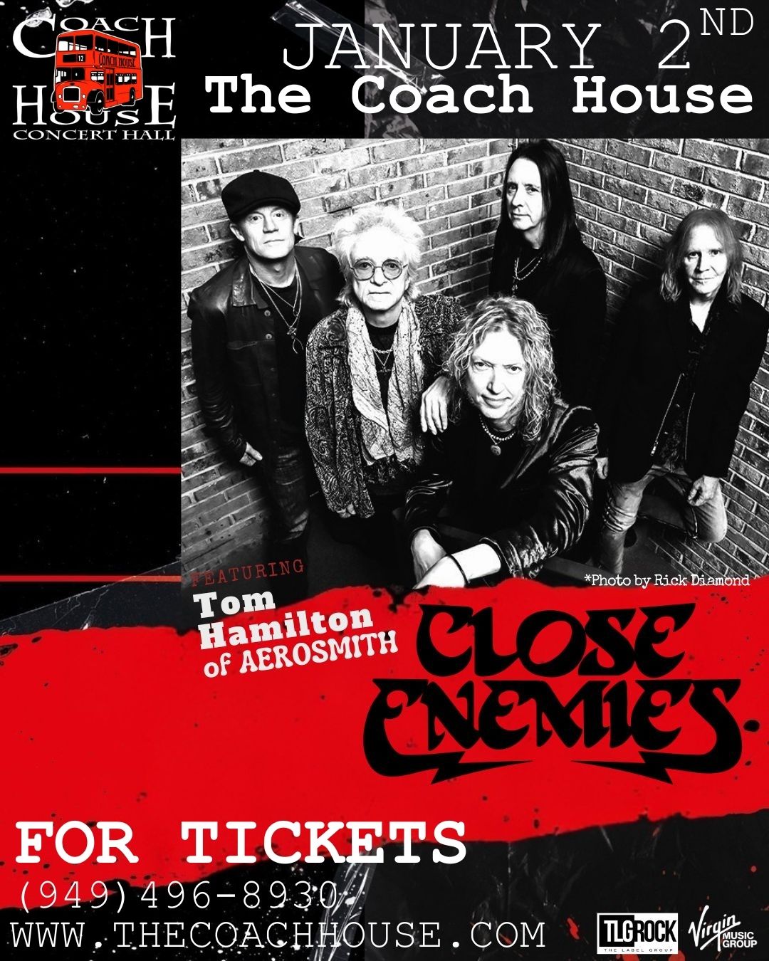 Close Enemies at The Coach House on Friday, January 2