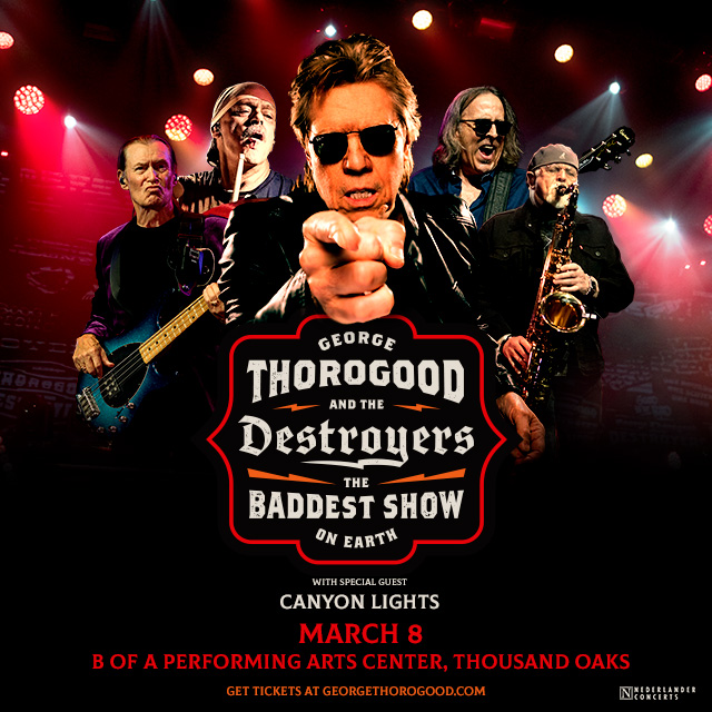 MEMEBERS ONLY: George Thorogood at  Bank of America Performing Arts Center on Sunday, March 8, 2026