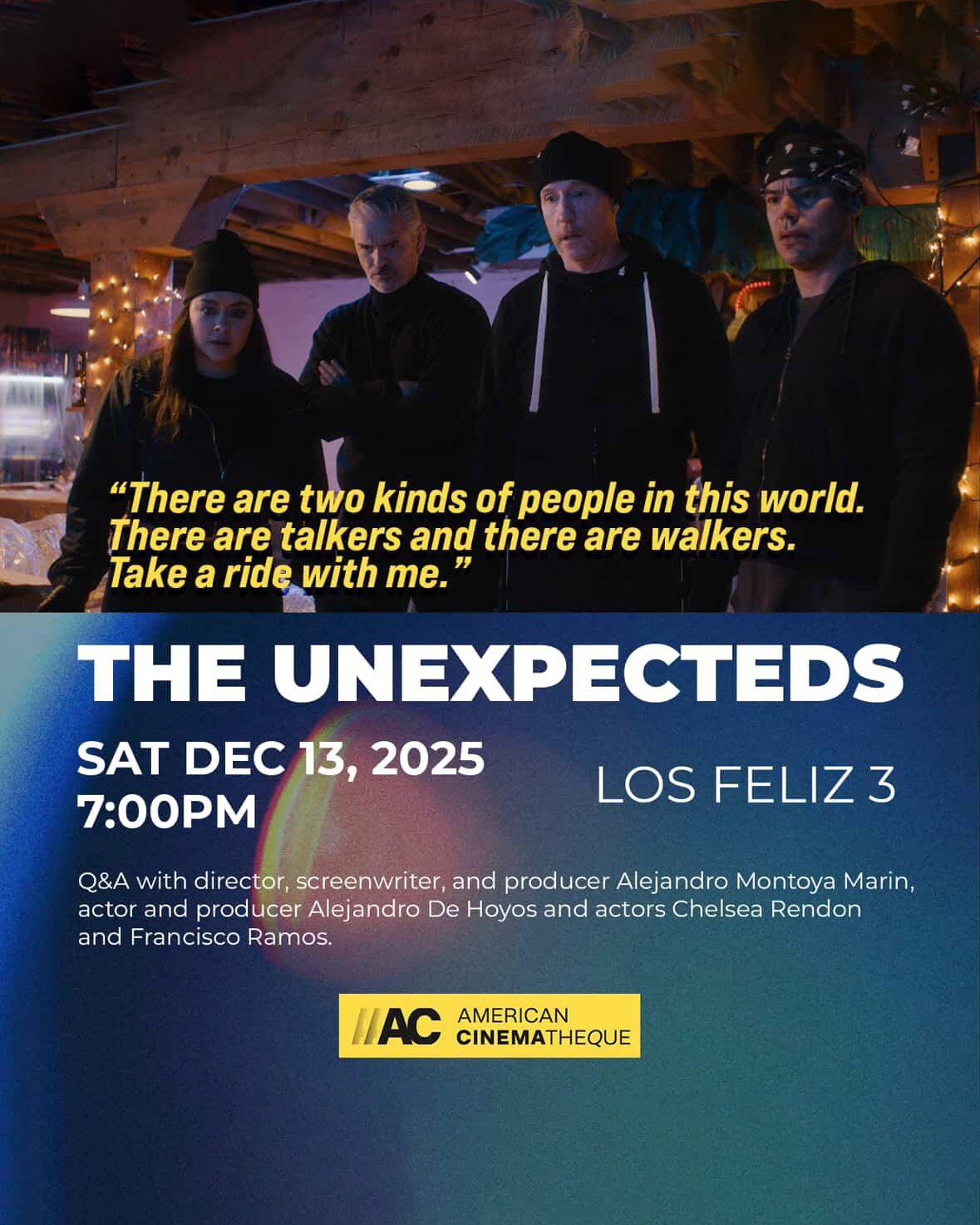 The Unexpecteds (Movie Screening + Q&A with Director) at Los Feliz 3 on Saturday, December 13
