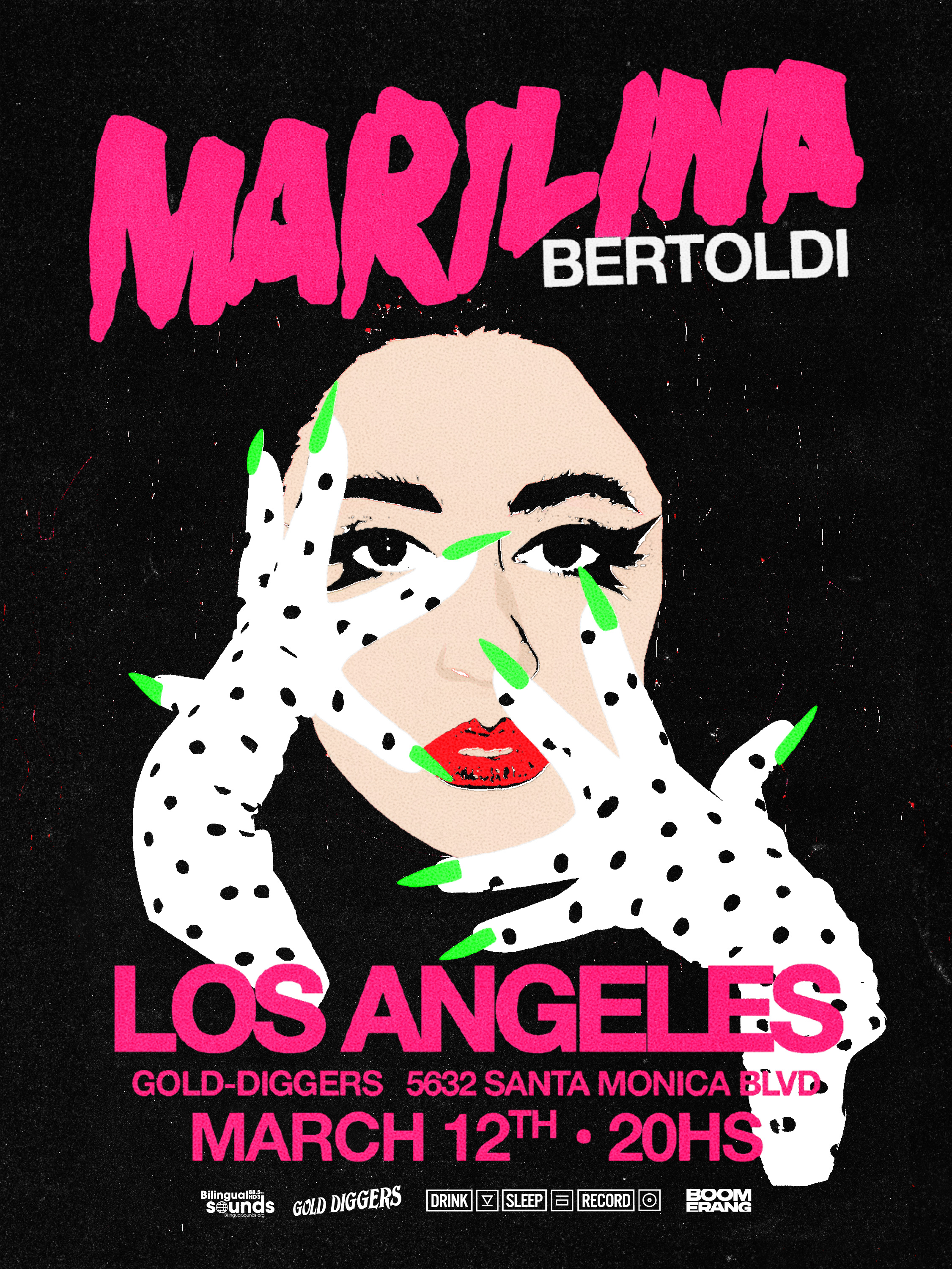(Rare LA performance) Bilingual Sounds presents Marilina Bertoldi at Gold Diggers on Thursday, March 12