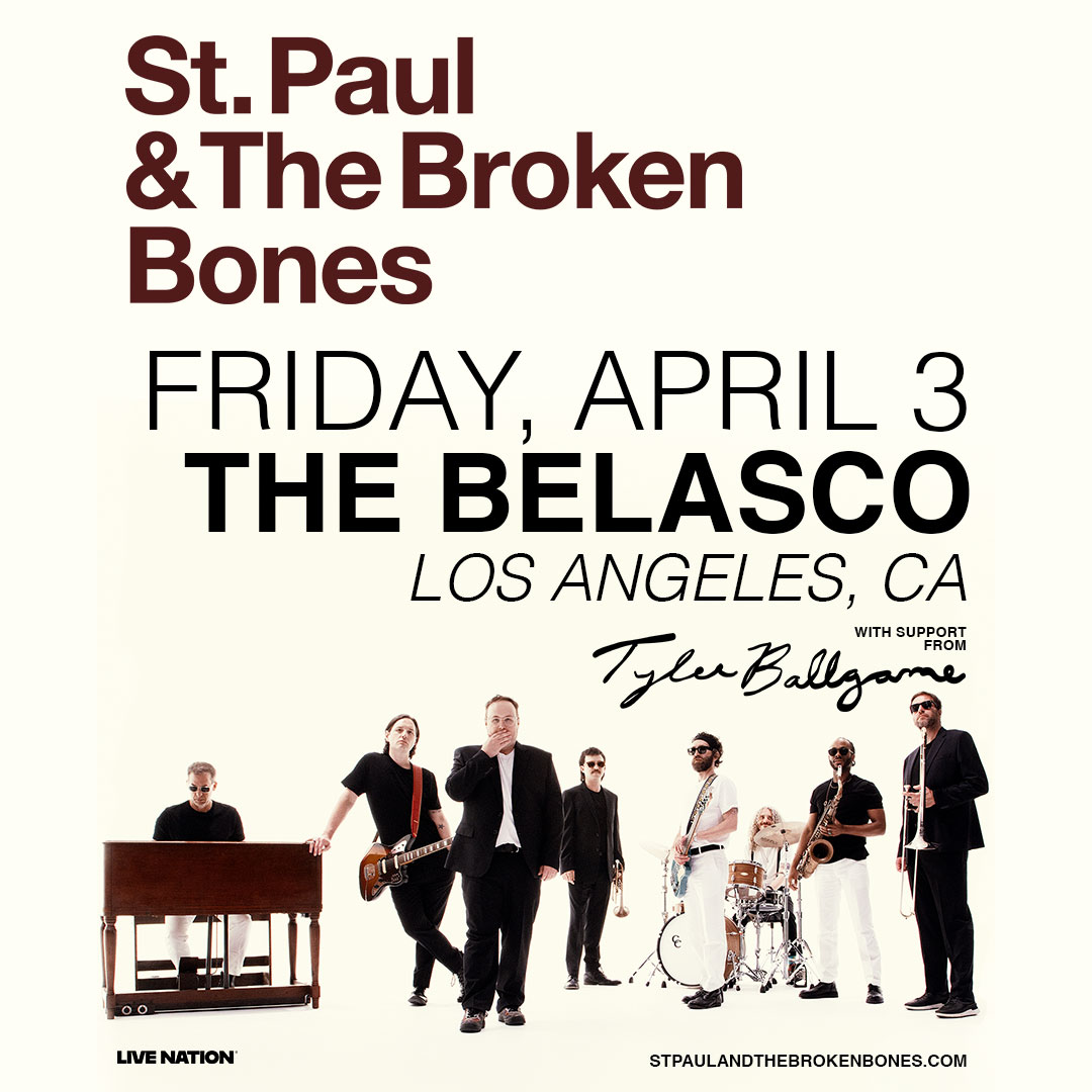MEMBERS ONLY: St. Paul & The Broken Bones at The Belasco on Friday, April 3, 2026