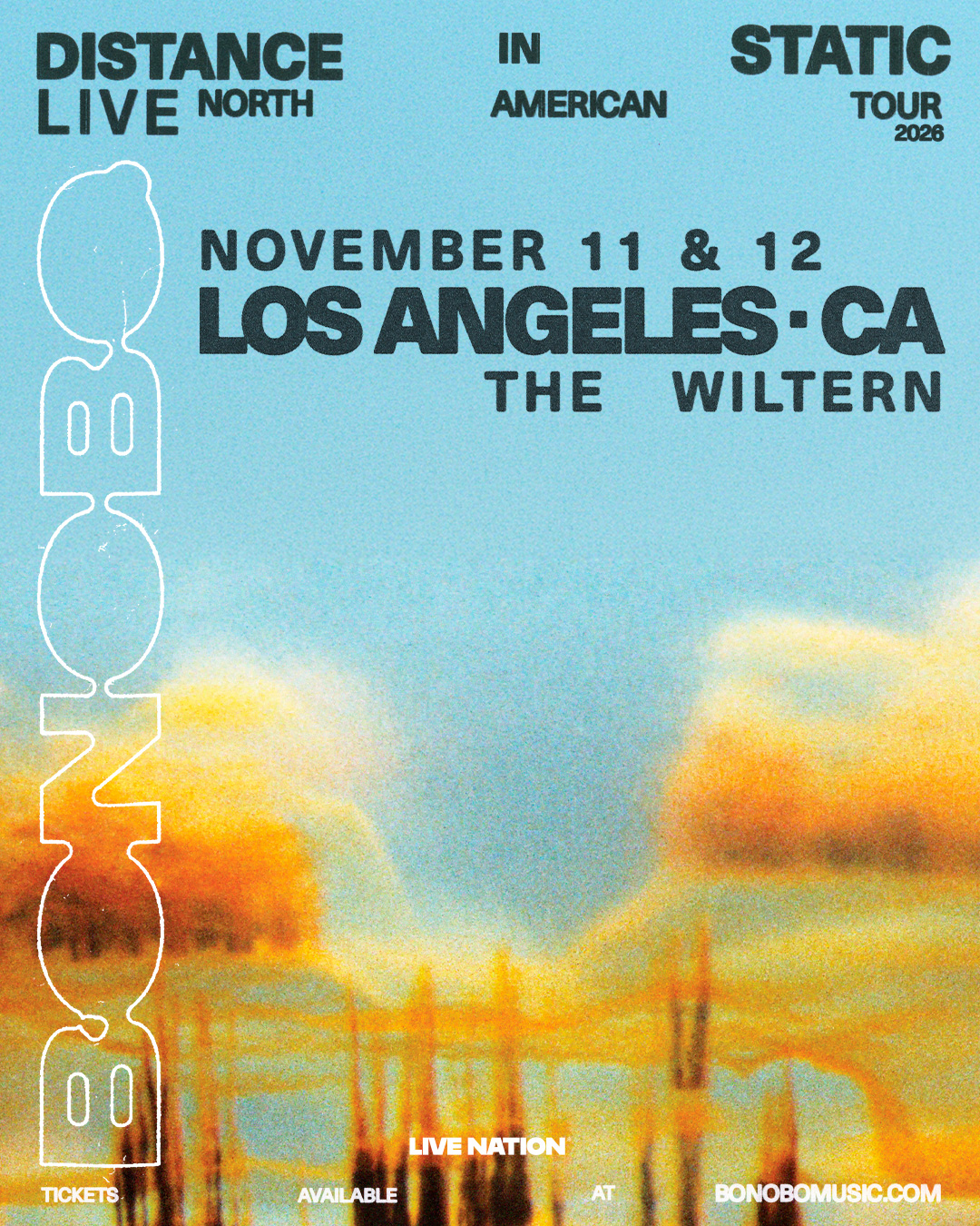 MEMBERS ONLY: Bonobo at the Wiltern on November 11th