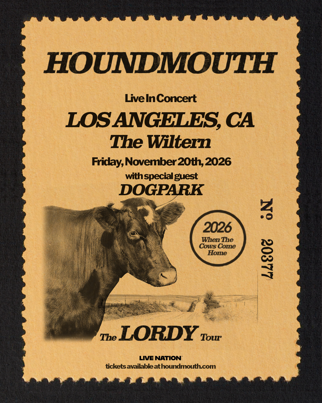 MEMBERS ONLY: Houndmouth's Lordy Tour at The Wiltern on November 20th