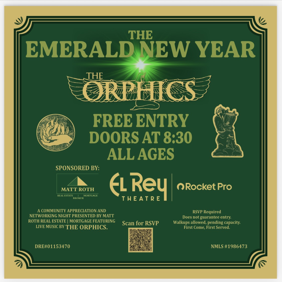 The Orphics | Psychedelic Rock Concert | at The El Rey Theatre on Wednesday, December 31